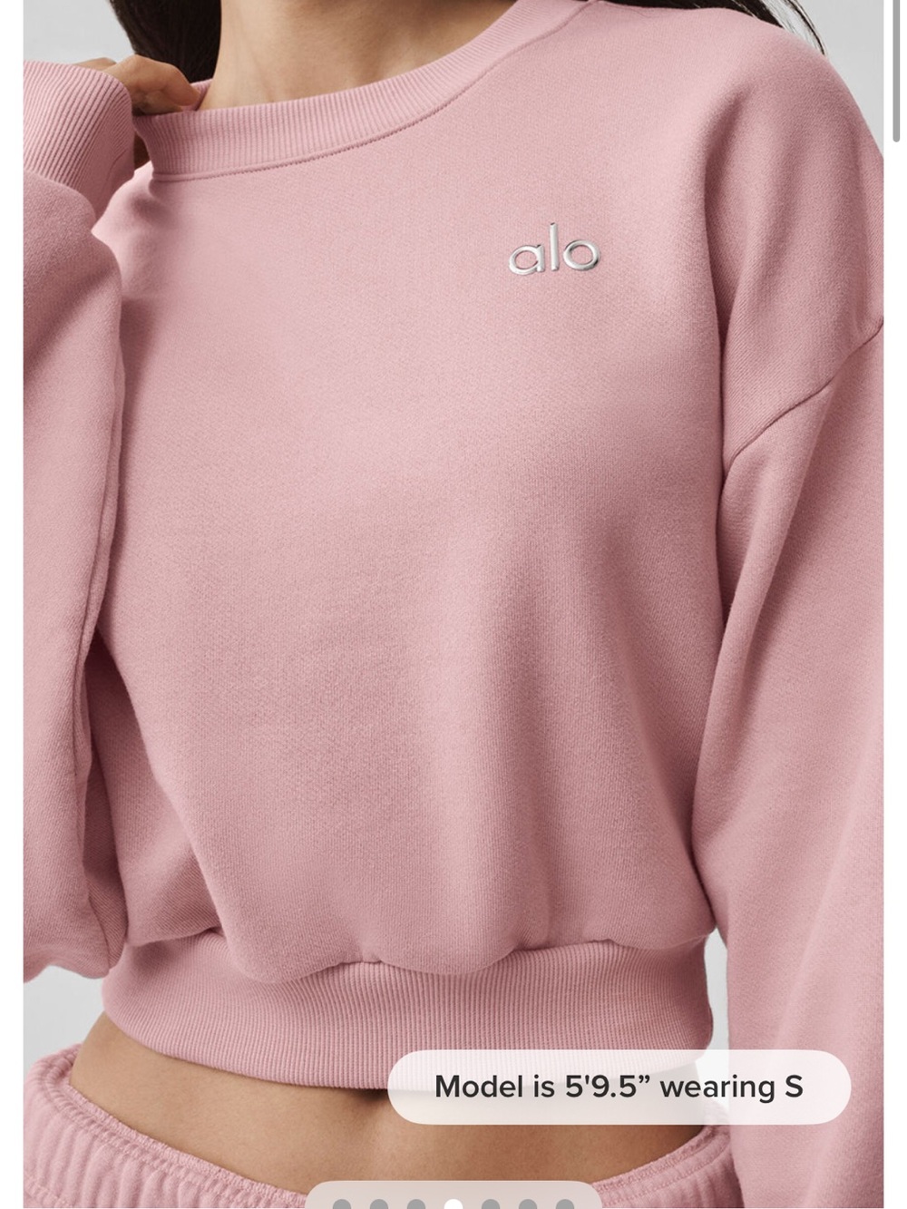 ALO Yoga Cropped Accolade Crewneck NWT